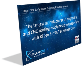 The largest manufacturer or engraving and CNC routing systems goes paperless with Stellar One Consulting, RFgen and SAP Business One ERP Software
