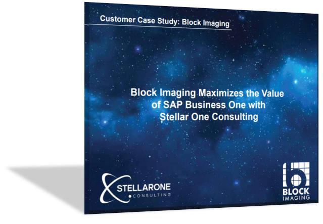 Block Imaging maximizes the value of SAP Business One ERP Software with Stellar One Consulting