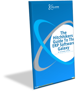 The Hitchhiker's Guide to the ERP Software Galaxy eBook on small to mid-market erp implementations
